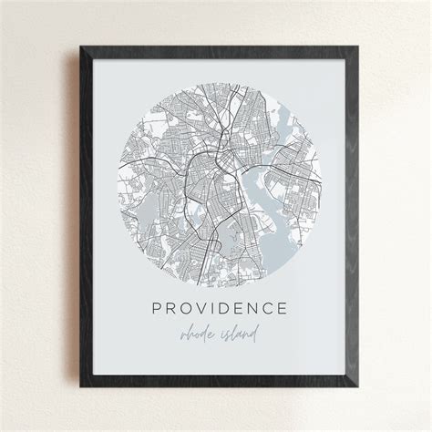 Providence Street Map | Backstory Map Co.