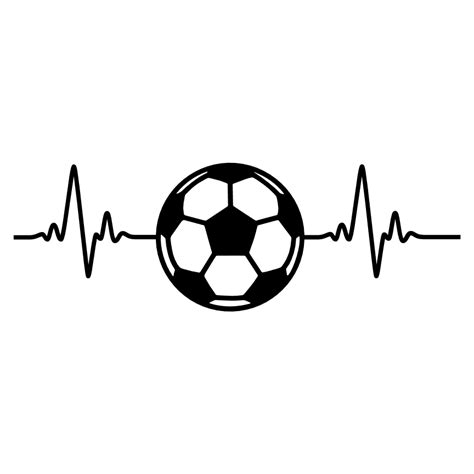 Soccer Heartbeat Svg