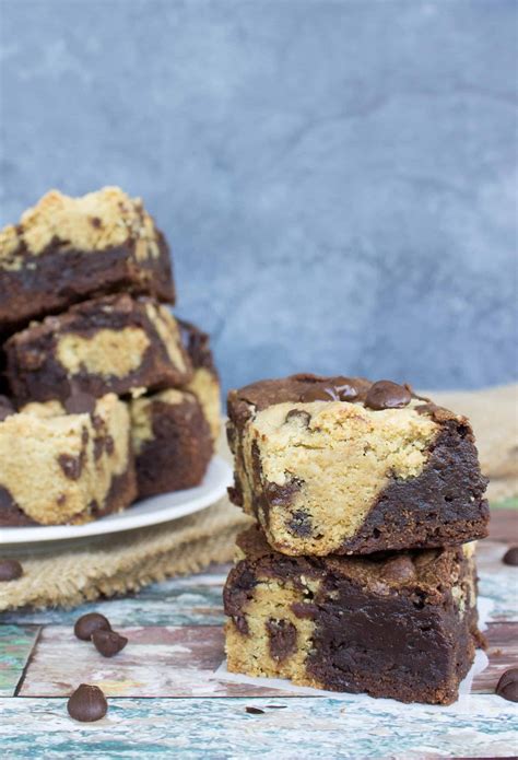 Chocolate Chip Cookie Brownie Bars - Sugar Spun Run