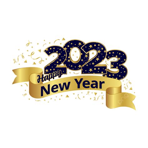 Diseño De Celebración De Feliz Año Nuevo 2023 PNG Feliz Año Nuevo