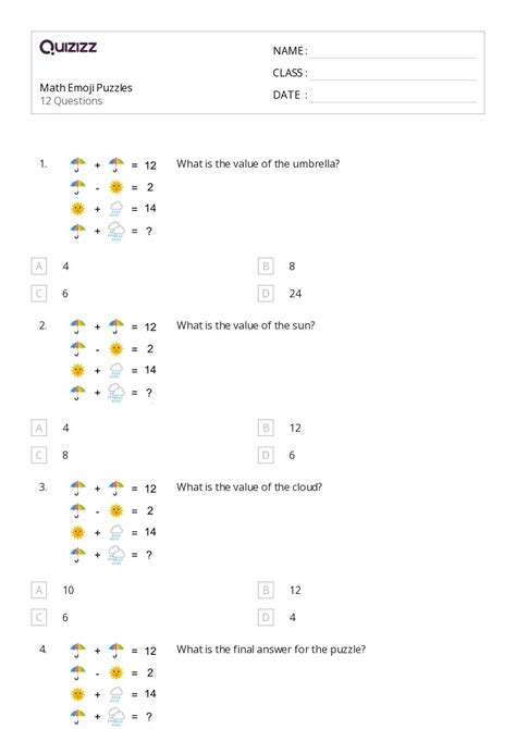 50 Class 4 Worksheets On Quizizz Free Printable