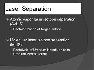 Uranium Enrichment Technology Ppt