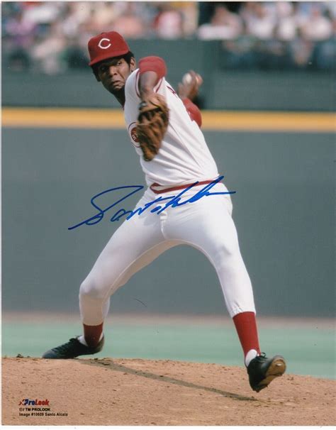 SANTO ALCALA CINCINNATI REDS ACTION SIGNED 8x10 EBay