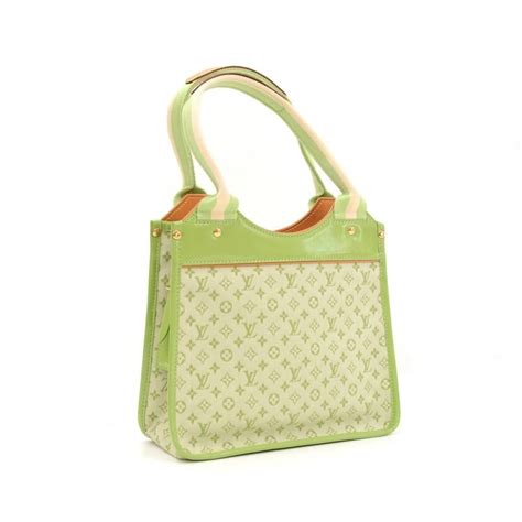 Louis Vuitton Sac Kathleen Light Green Mini Monogram Canvas Handbag At