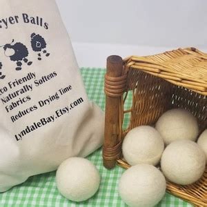 Organic Wool Dryer Balls Made In Usa Perfect Size For Your Laundry