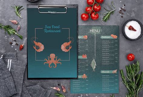 Sea Food Menu on Behance