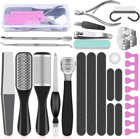 Professional Pedicure Tools Set 23 In 1 Stainless Steel