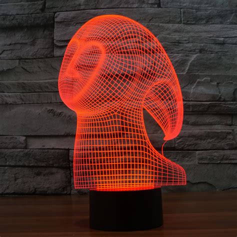 Faceless Winter Ghost 3d Optical Illusion Lamp — 3d Optical Lamp