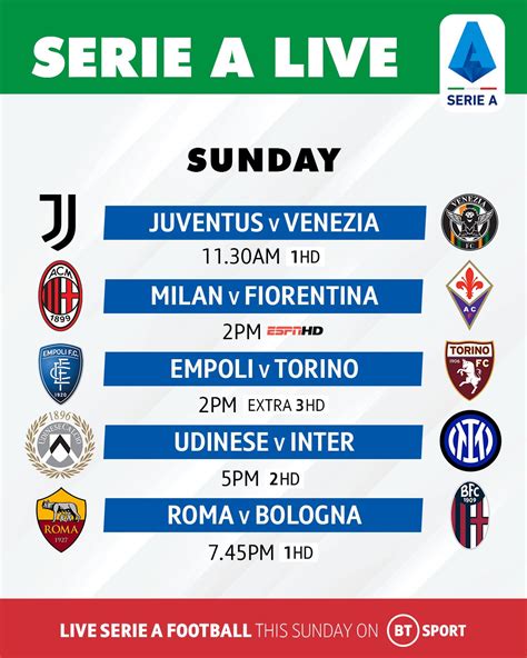 Football On Bt Sport On Twitter Golazzo Five Serie A Matches Live