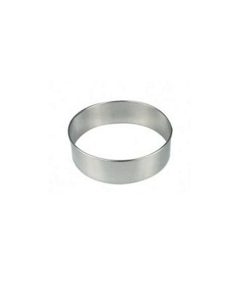 ANELLO PER TORTE IN ACCIAIO INOX CM 12X4 5 H