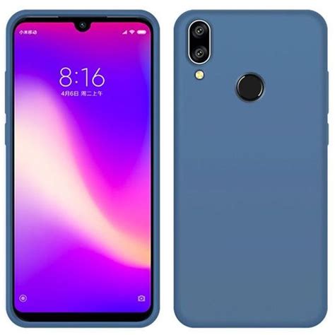 Case Xiaomi Redmi Note 7 Case Square Silicone Bleu Marine Fiche