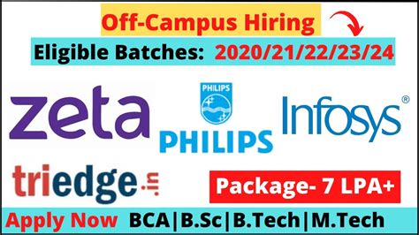 Infosys Zeta Philips Triedge Is Hiring Off Campus Drive 2024