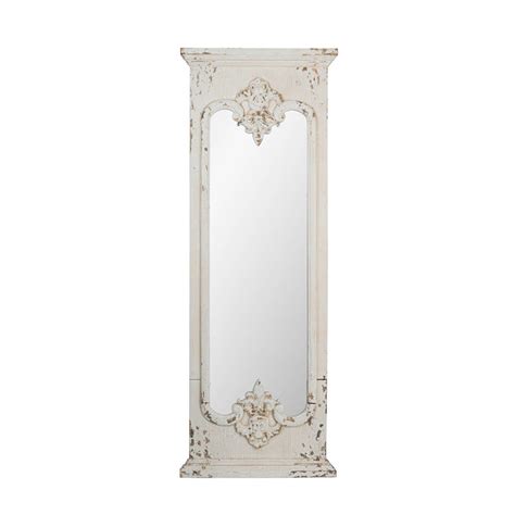 Distressed White Mirror Old Cannery Furniture