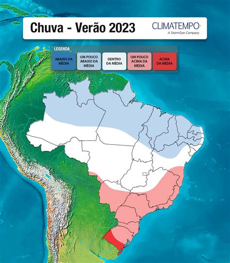 Verão 2023 previsão geral para o Brasil Climatempo