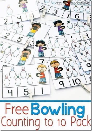 🎳 Free Bowling Counting To 10 Printable Activities For Preschoolers