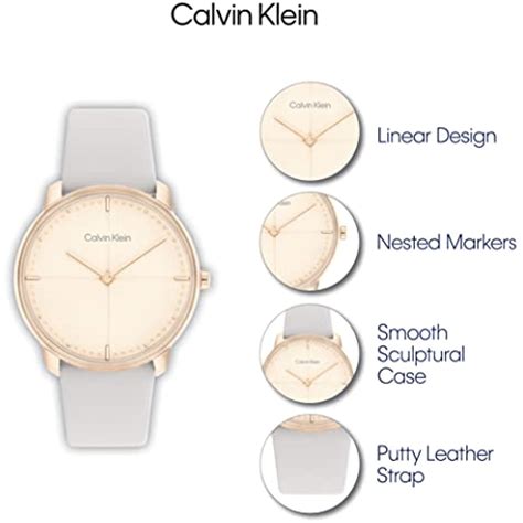 Ripley Reloj De Lujo Calvin Klein Para Mujer En Blanco