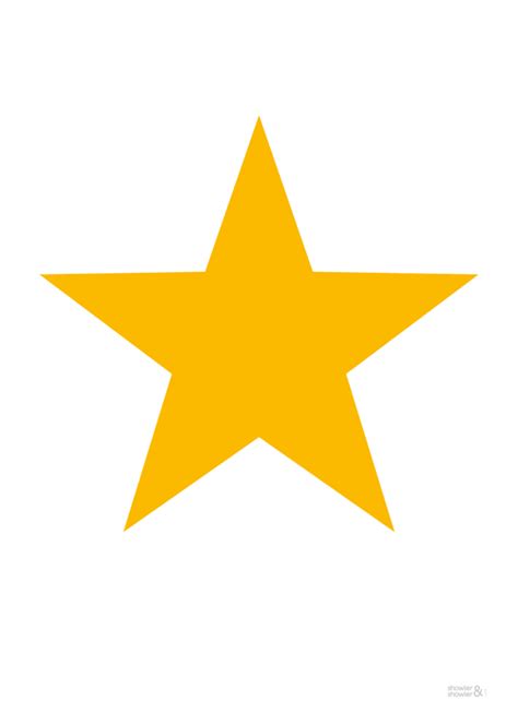 Yellow Star Star Print Star Stickers Coloring Sheets For Kids