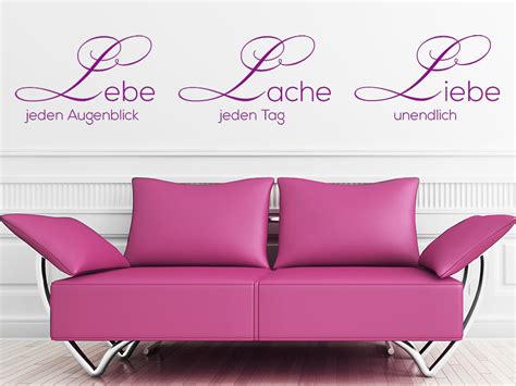 Wandtattoo Lebe Lache Liebe Spruch Wandtattoo De