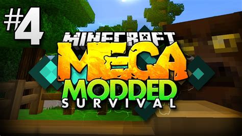 Minecraft MEGA Modded Survival 4 A NEW FRIEND Minecraft Mod