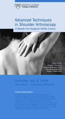 Fillable Online Mayo Cme Panel Color Shoulder Arthroscopy Mc