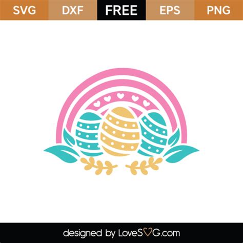 FREE Easter Bunny SVG Cut File Lovesvg