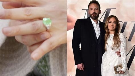 Jennifer Lopez Flaunts A New Green Diamond Engagement Ring Israeli