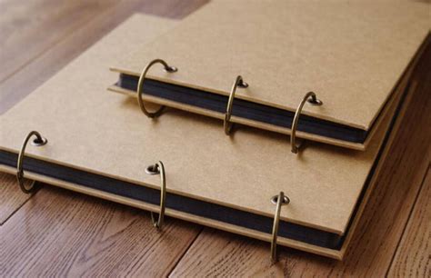 Pages Ring Binder Photo Album Kraft Scrapbook Album Etsy