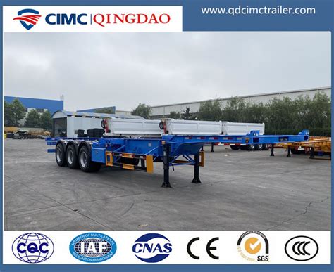 Cimc Brand Axles Ft Gooseneck Skeleton Container Chassis Ft