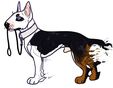Ghostly Bull Terrier- Closed by spacepitbull on DeviantArt