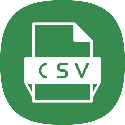 Csv File Format Icon 16903888 Vector Art At Vecteezy