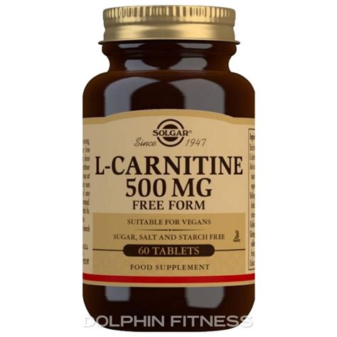 Solgar L Carnitine 500 Mg 60 Tablets