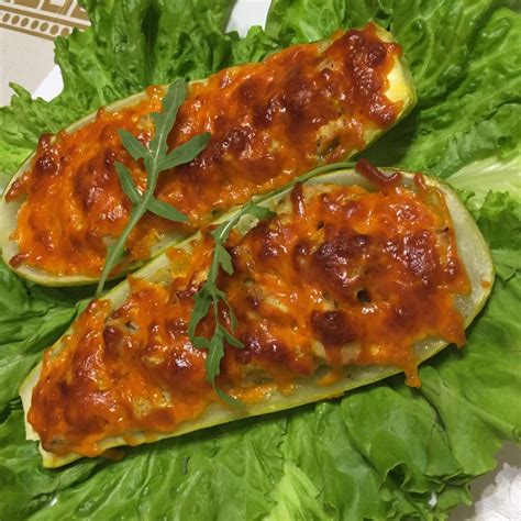 Запечённые кабачки с мясом и сыром - рецепт автора Лариса Новак