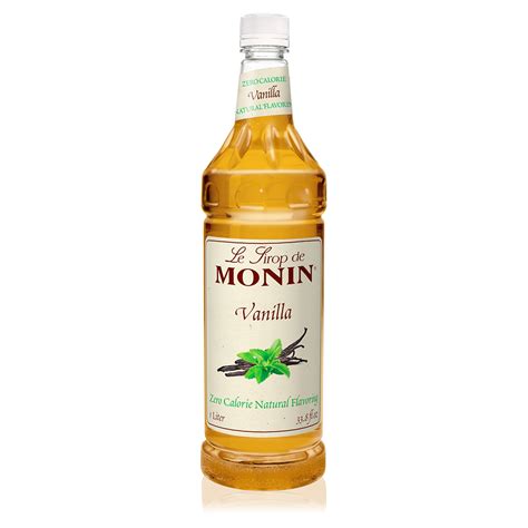 Monin Vanilla Zero Calorie Natural Flavoring 750 Ml Bottle S 1