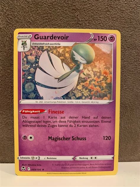 Pokemon Guardevoir Rare Silberne Sturmwinde DE 069 195 Acheter Sur