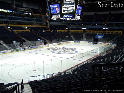 Bridgestone Arena Section 102 - Nashville Predators - RateYourSeats.com