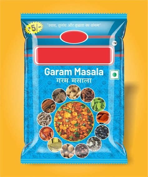 Printed Matte Garam Masala Packaging Pouch Heat Sealed At Rs Kg In