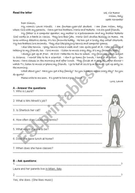 Reading Worksheets 6th Grade