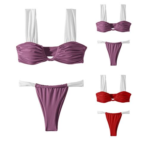 Elainilye Fashion Swimsuit For Women Piece Bikini Set New Sexy Swimsuit Printed Bikini