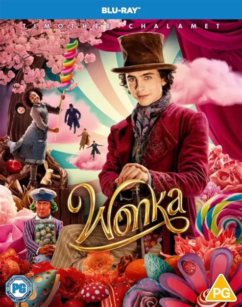 Wonka Blu Ray New Sealed Film Timothee Chalamet Roald Dahl Eur