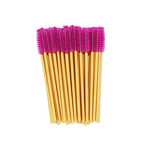 Profico Lot De Brosses Cils Jetables Pour Mascara Dor Rose