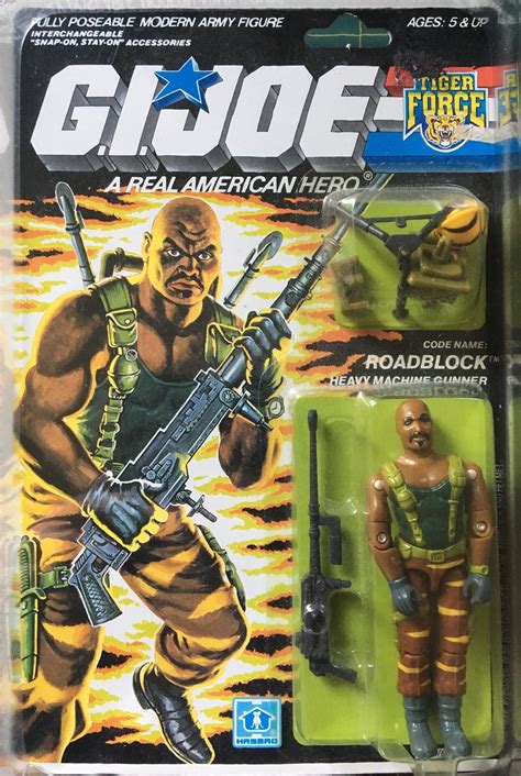 Gi Joe Roadblock Tiger Force 1988 Vintage Collectors Action