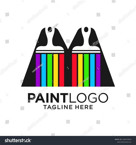 Letter M Paint Logo Design Template Stock Vector (Royalty Free) 2204710033 | Shutterstock