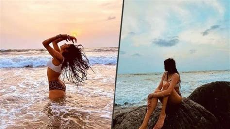 Alert Janhvi Kapoor Oozes Oomph In A Sultry Mismatched Bikini Like No