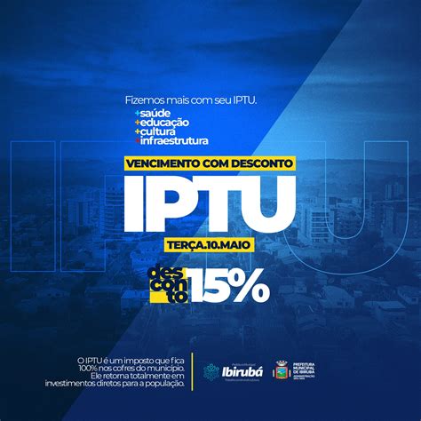 Vencimento De Parcela Nica Do Iptu No Dia Desconto De