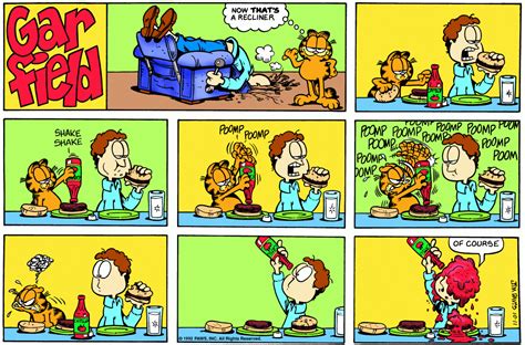 Garfield Daily Comic Strip On October 11th 1992 Garfield Comics