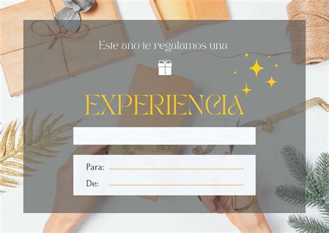 Plantilla para un vale regalo Recursos y cómo hacerla Creativos Online