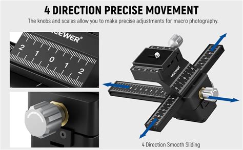 Amazon NEEWER 4 Way Macro Focusing Rail Slider With Quick Release