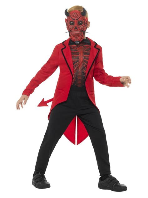 Deluxe Day Of The Dead Devil Boy Costume Escapade