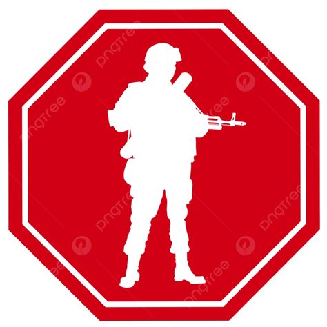 Panneau Darr T Avec Silhouette De Soldat Arm Png Contre La Guerre