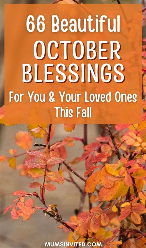 66 October Blessings For You And Your Loved Ones This Fall 2025